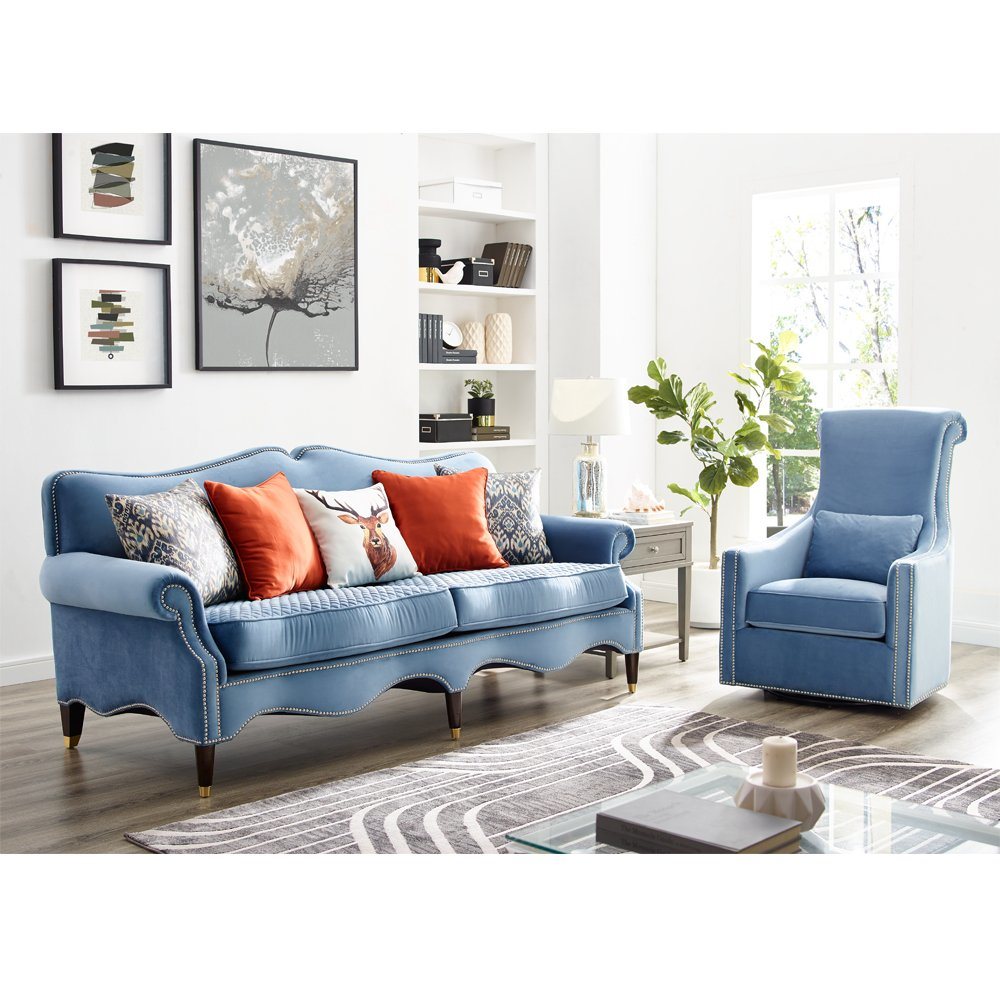 American-Classic-Sofa-High-Quality-Velvet-Fabric-Sofa-Living-Room-Furniture